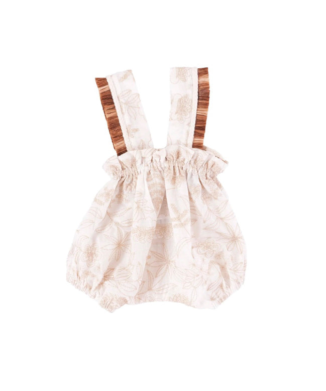 Cocò et Mamà Pagliaccetto Maia Baby Beige per Neonate