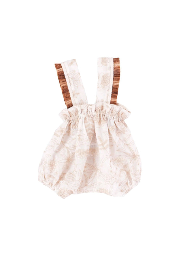 Cocò et Mamà Pagliaccetto Maia Baby Beige per Neonate