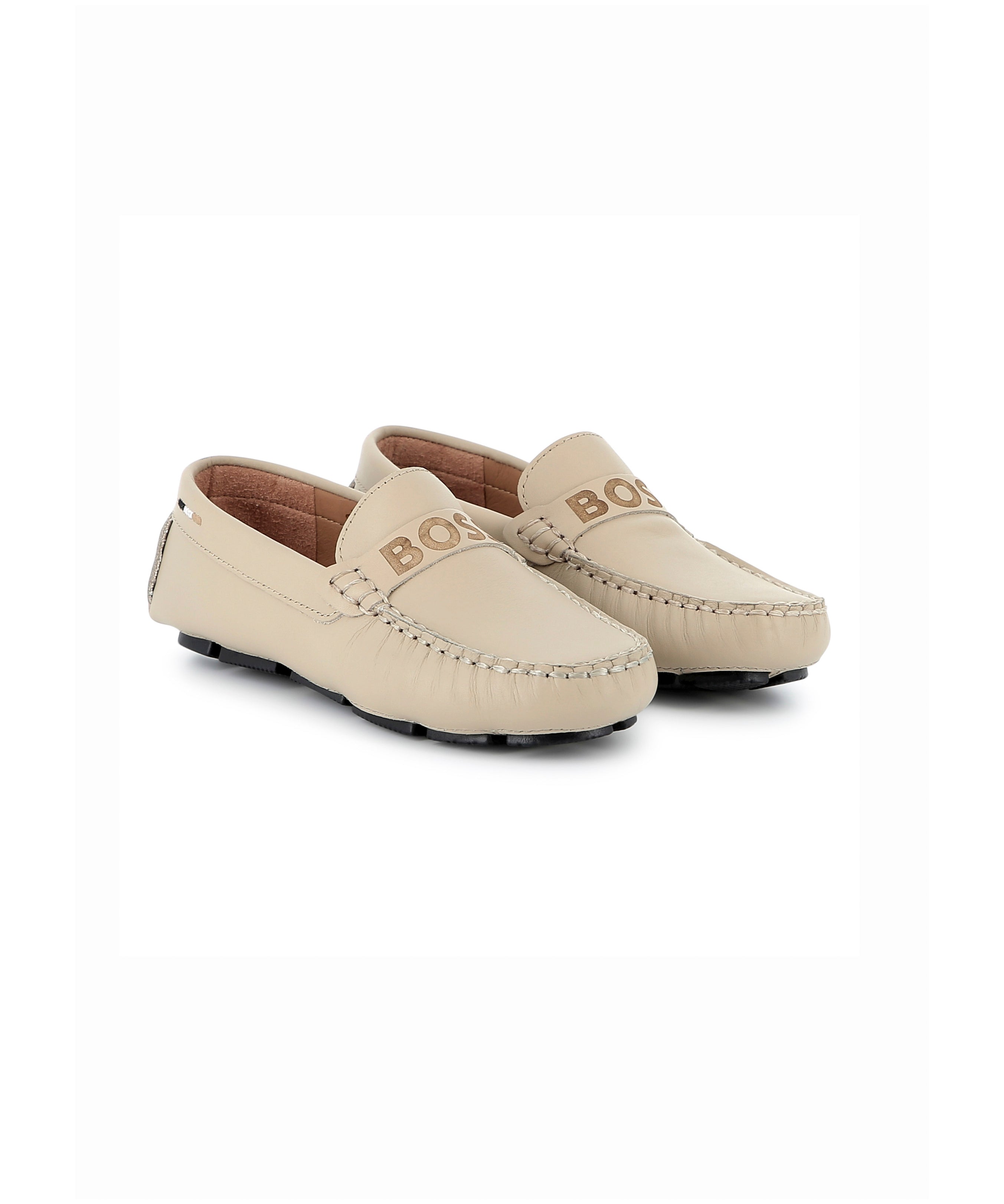 Boss Kids Mocassini Beige per Bambini