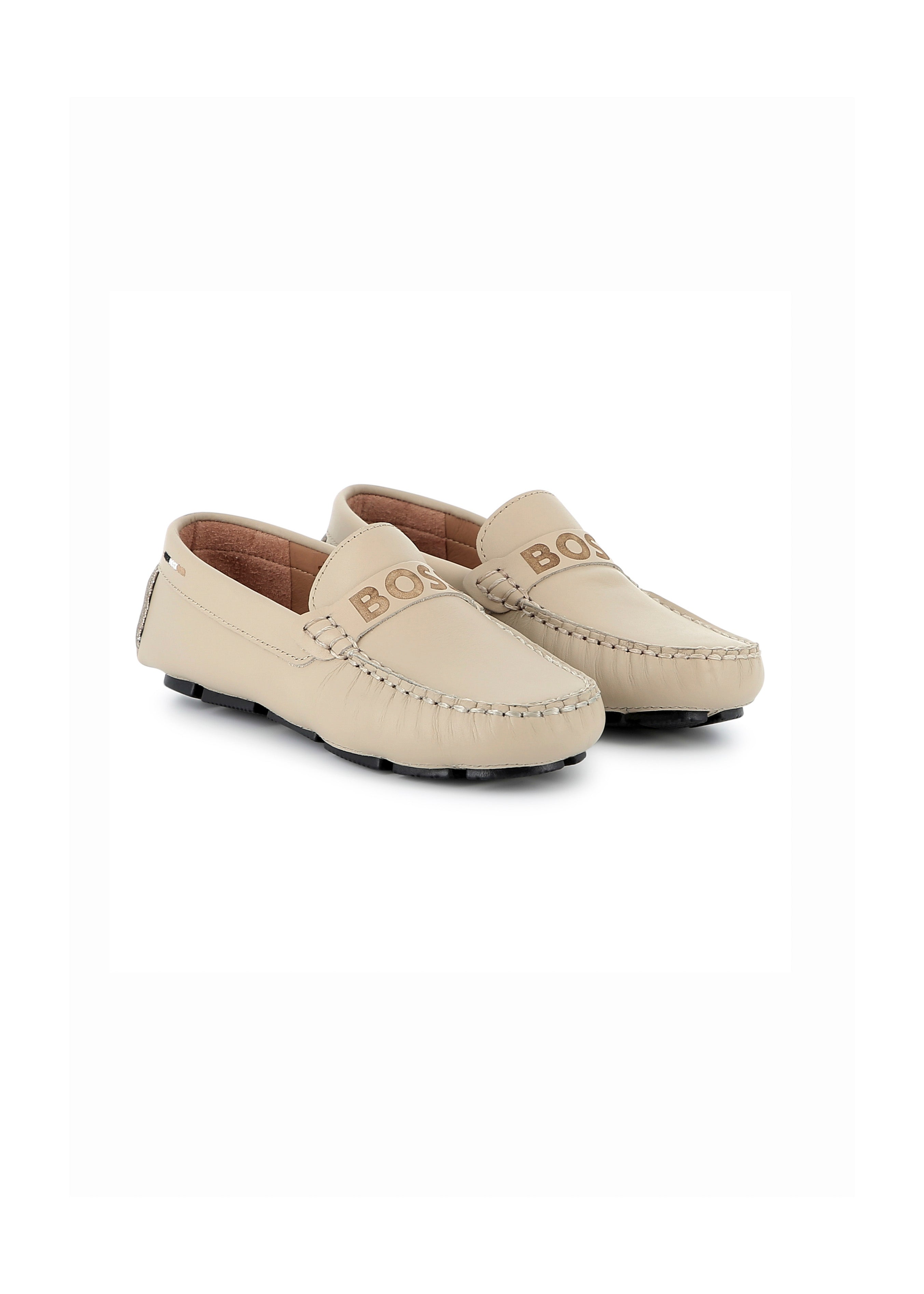 Boss Kids Mocassini Beige per Bambini