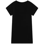 Moschino Kids Abito Nero con Logo per Bambine