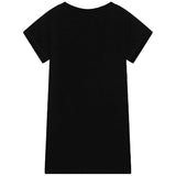 Moschino Kids Abito Nero con Logo per Bambine