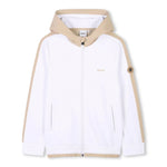 Boss Kids Giubbino a Vento Bianco/Beige per Bambini