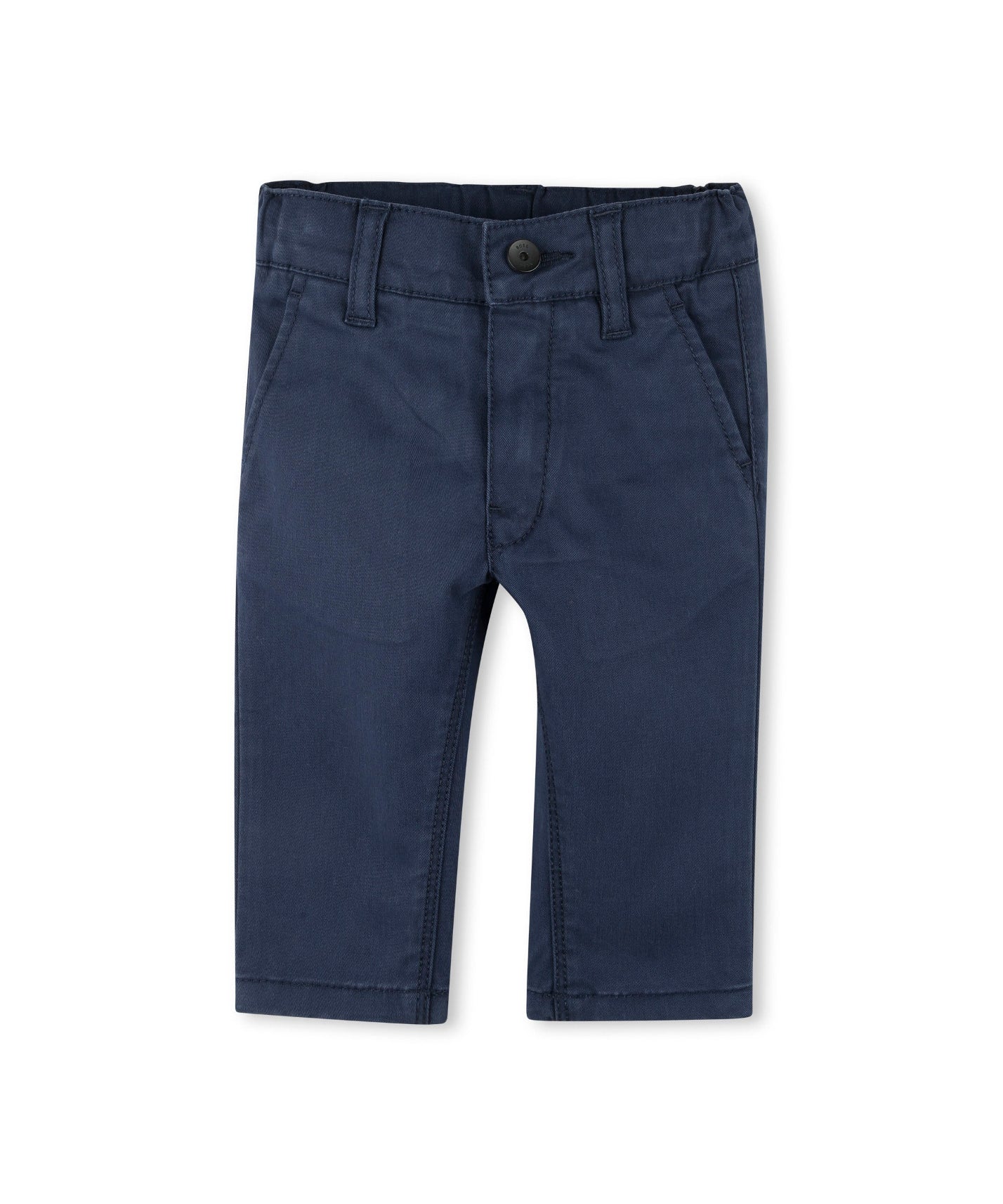 Boss Kids Pantaloni Blu Monocromo per Neonati