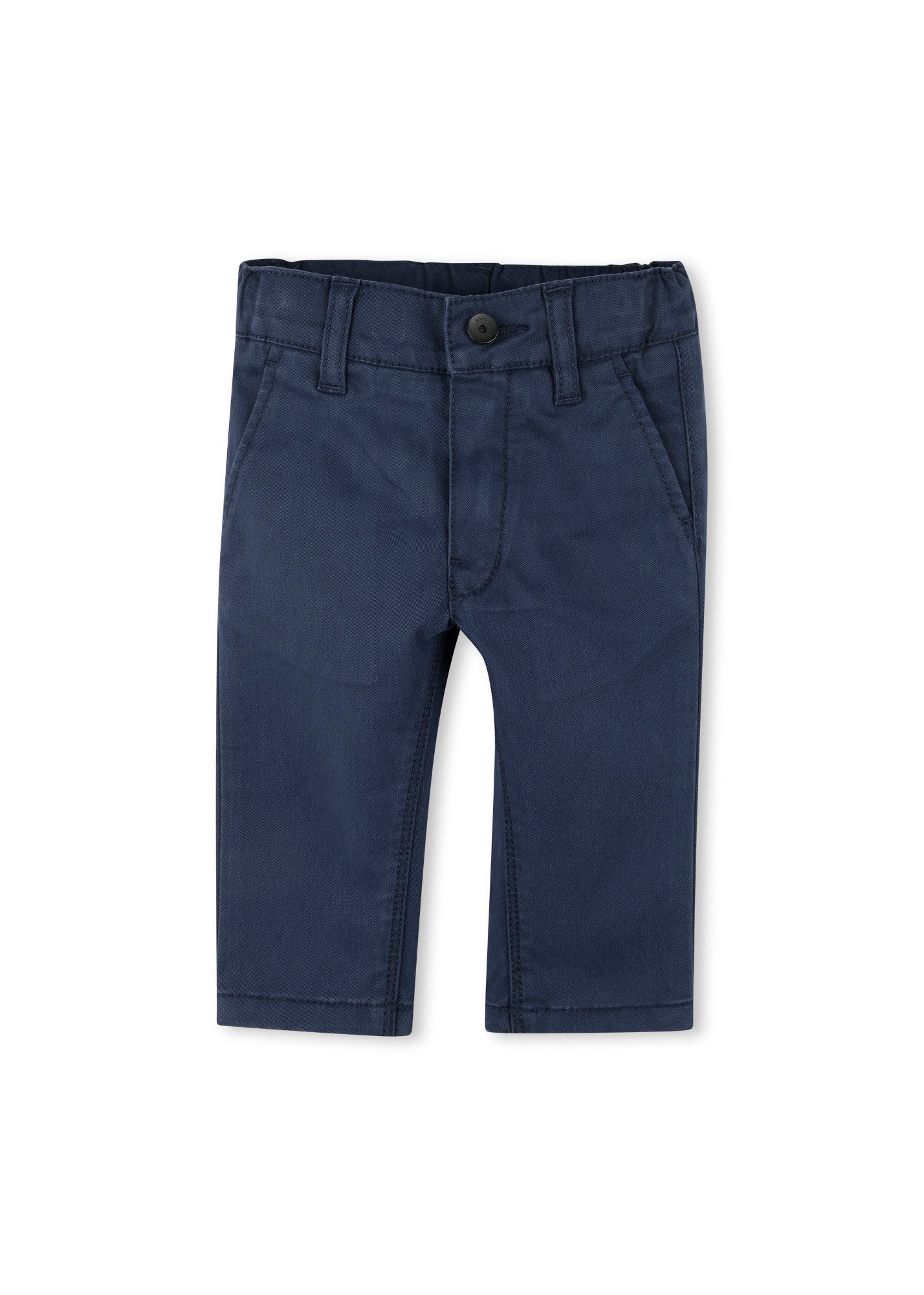 Boss Kids Pantaloni Blu Monocromo per Neonati