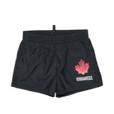 Dsquared2 Kids Costume Nero con Stampa Logo per Neonati