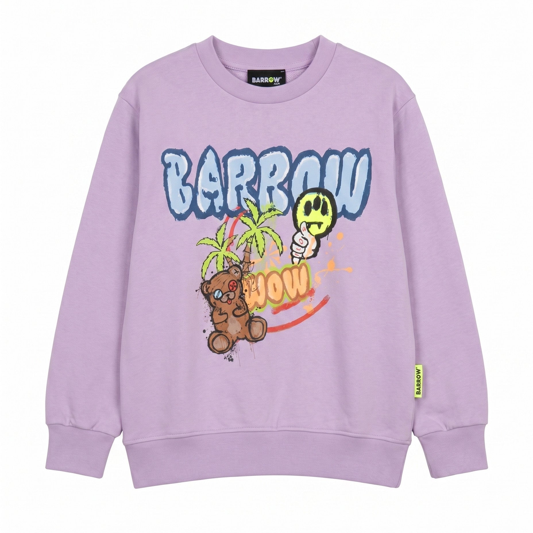Barrow Kids Felpa Lilla con Stampa per Bambine