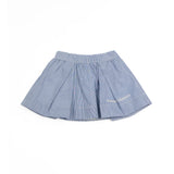 Elisabetta Franchi La Mia Bambina Gonna Plissettata con Motivo a Righe Azzurro/avorio per Neonate