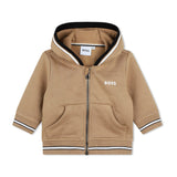 Boss Kids Cardigan Biscotto con Cappuccio per Neonati