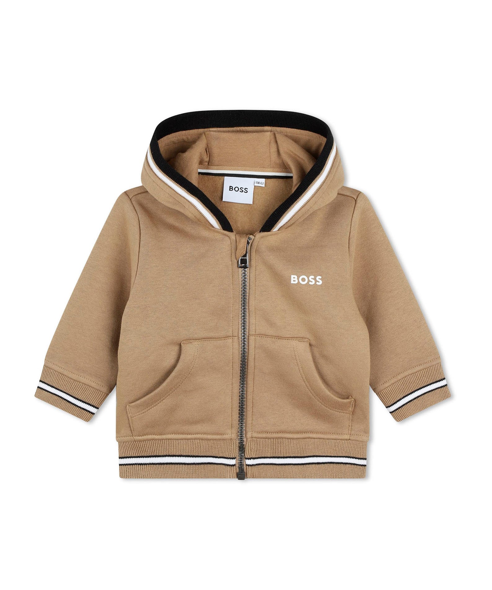 Boss Kids Cardigan Biscotto con Cappuccio per Neonati