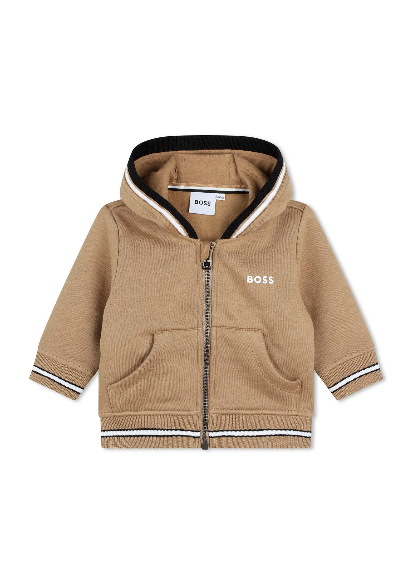 Boss Kids Cardigan Biscotto con Cappuccio per Neonati