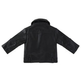 John Richmond Kids Giubbino in Pelle Nero Unisex