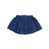 Diesel Kids Gonna in Denim Blu con Logo per Neonate (retro)