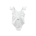 4GIVENESS Costume Monokini Bianco con Ruches per Neonate (retro)