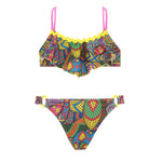 4Giveness Costume Bikini a Fascia Snake Skin per Bambine