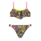 4Giveness Costume Bikini a Fascia Snake Skin per Bambine