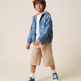 Moschino Kids Sneakers in Denim con Logo Teddy per Bambini