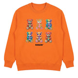 Barrow Kids Felpa Arancione con Stampa per Bambine