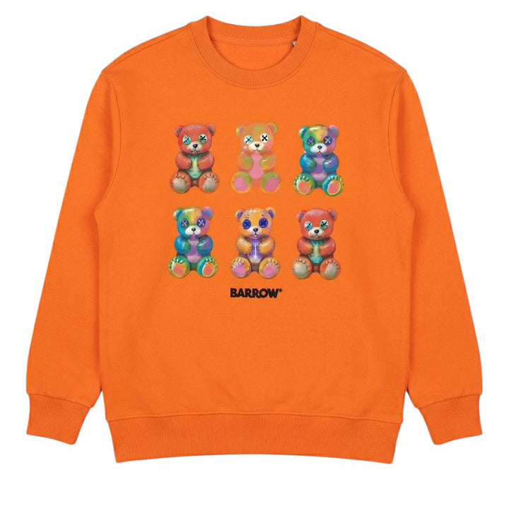 Barrow Kids Felpa Arancione con Stampa per Bambine