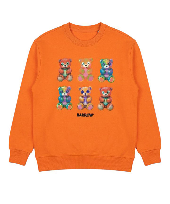 Barrow Kids Felpa Arancione con Stampa per Bambine