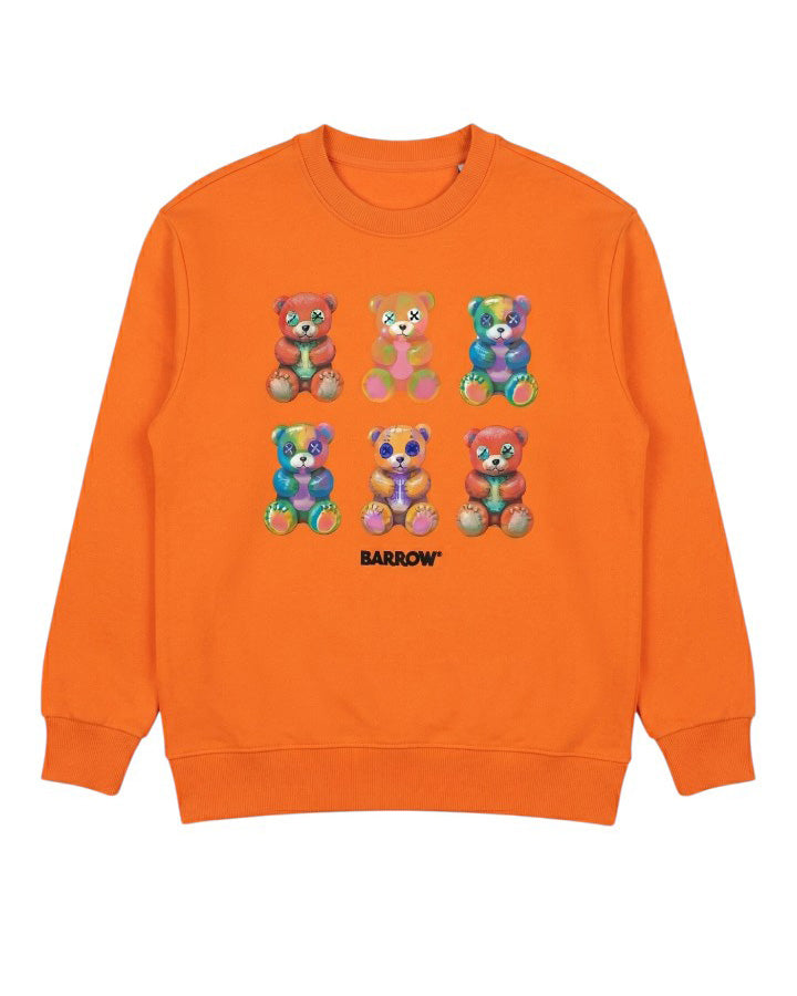 Barrow Kids Felpa Arancione con Stampa per Bambine