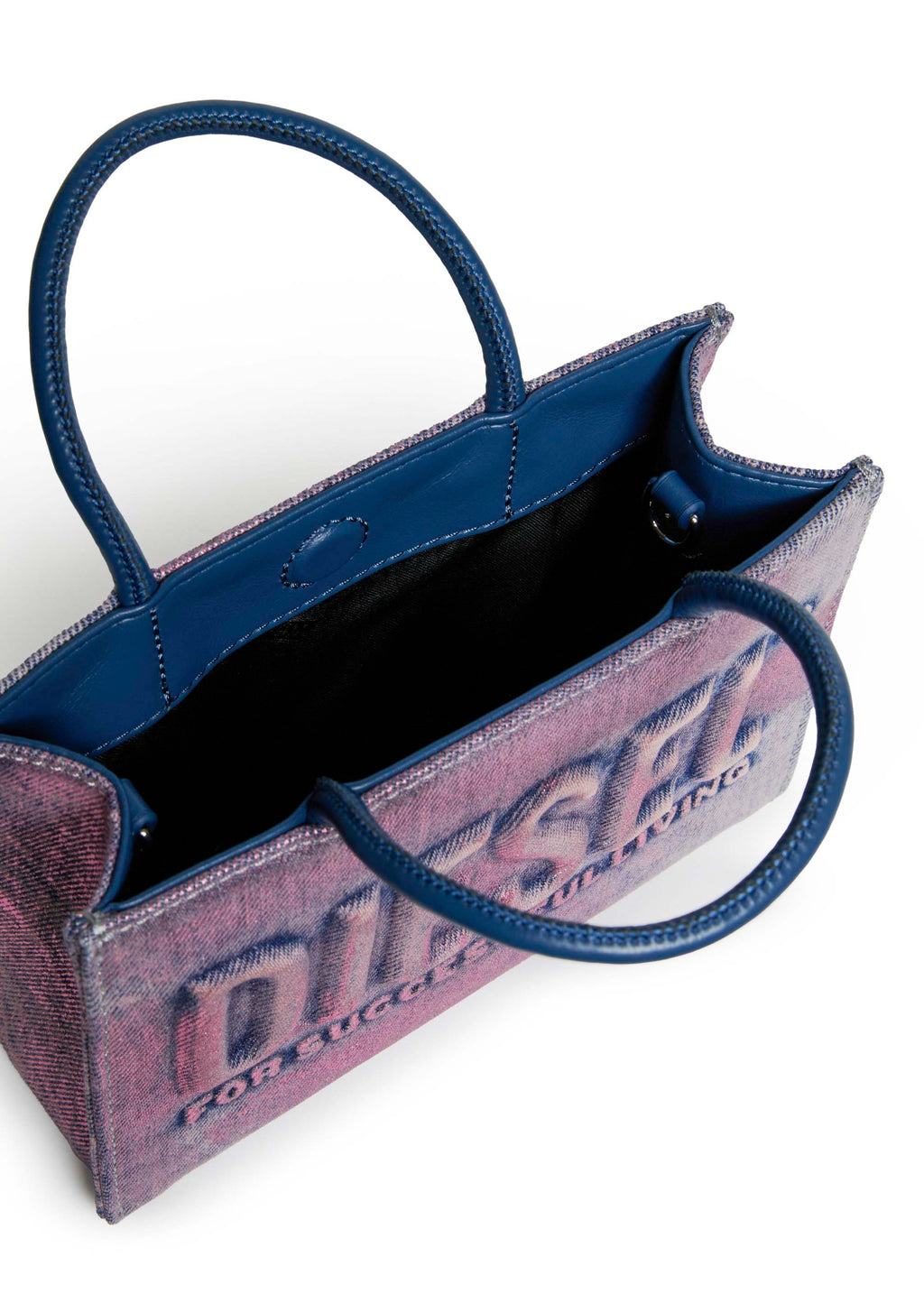 Diesel Kids Borsa Denim Rosa Mini 3D per Bambine