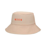 MSGM Kids Cappello Beige con Logo