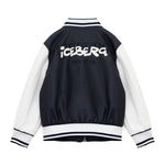 Iceberg Kids Giubbino Blu con Logo per Neonati