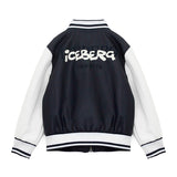 Iceberg Kids Giubbino Blu con Logo per Neonati