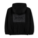 Boss Kids Giubbino Nero con Logo per Bambini (retro)