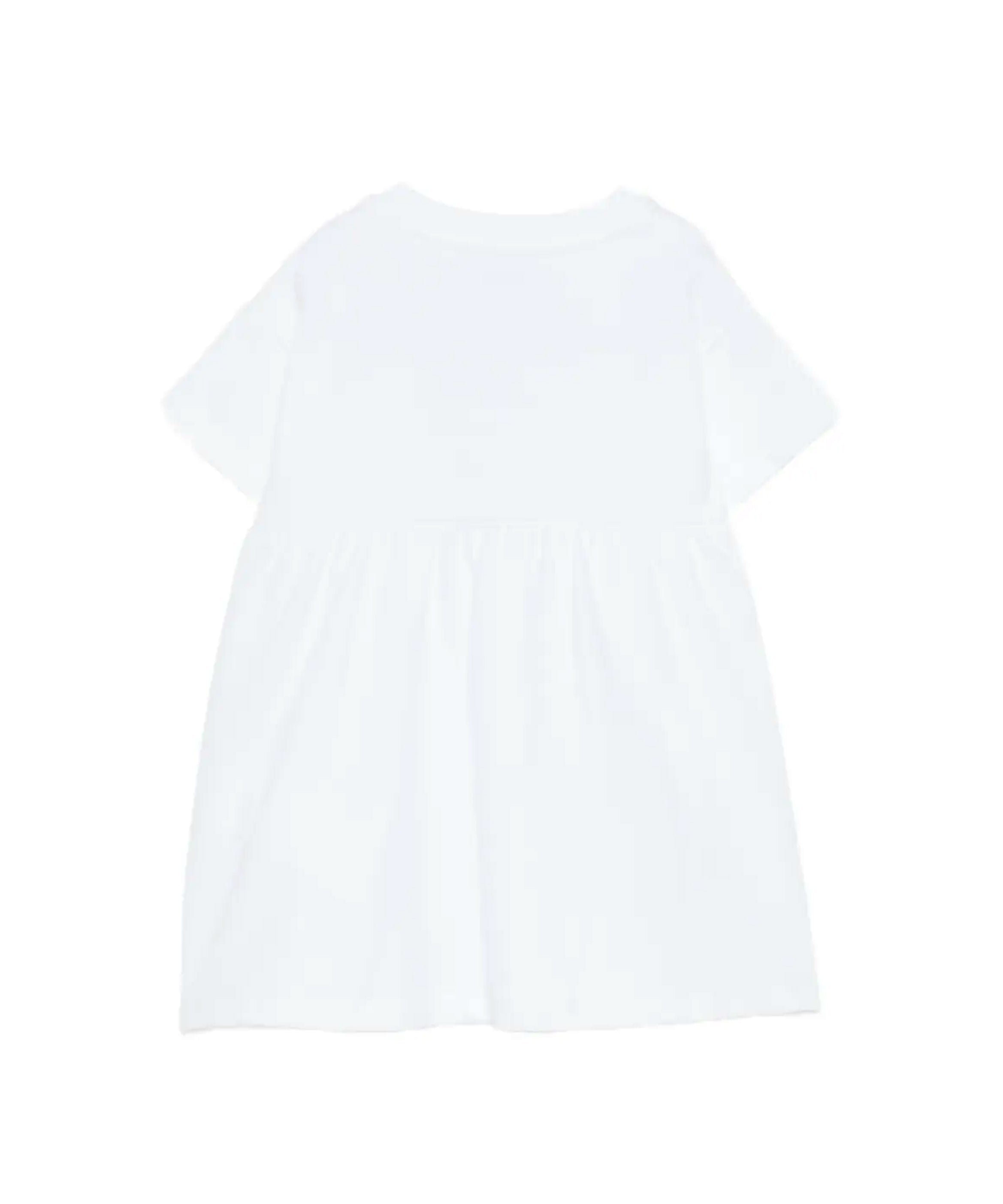 Moschino Kids Abito Bianco Con Logo Teddy Bear per Neonate