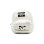 Moschino Kids Zainetto Panna Teddy per Neonati