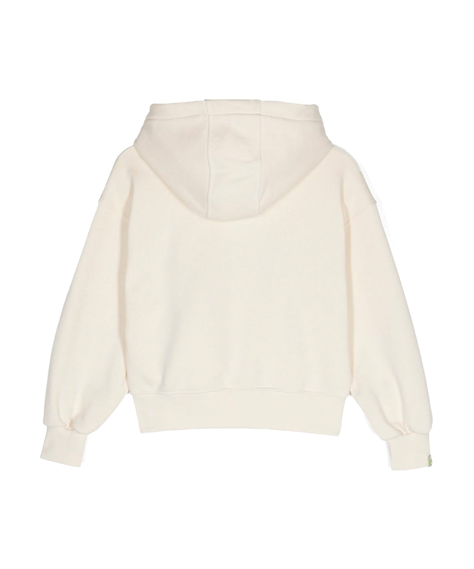 Barrow Kids Felpa con Cappuccio Crema con Stampa (retro)