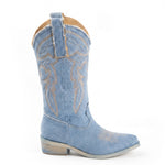 Jammers Stivale Nabuk in Denim per Bambine