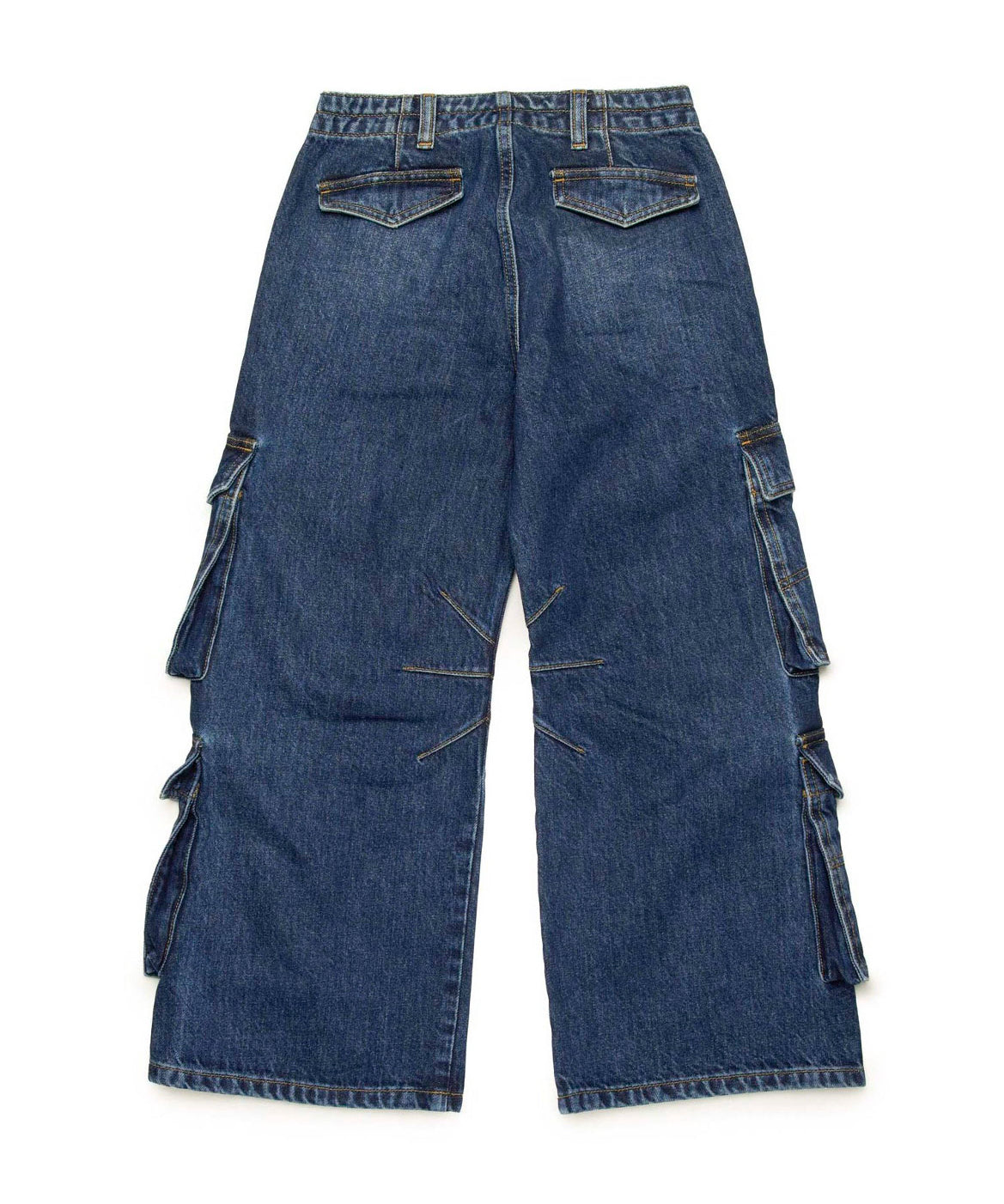 Diesel Kids Jeans Cargo Denim Blu per Bambine (RETRO)