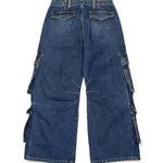 Diesel Kids Jeans Cargo Denim Blu per Bambine (RETRO)