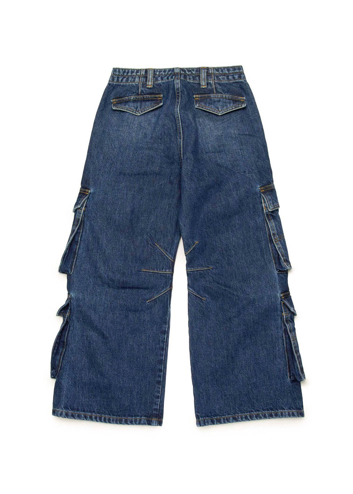 Diesel Kids Jeans Cargo Denim Blu per Bambine (RETRO)