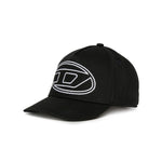 Diesel Kids Cappello Nero con Logo Oval D