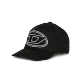 Diesel Kids Cappello Nero con Logo Oval D