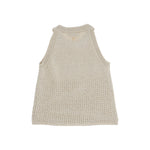 Dondup Kids Canotta Oro Traforata per Bambine