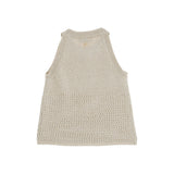 Dondup Kids Canotta Oro Traforata per Bambine