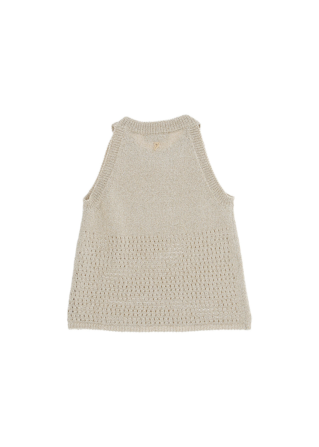 Dondup Kids Canotta Oro Traforata per Bambine