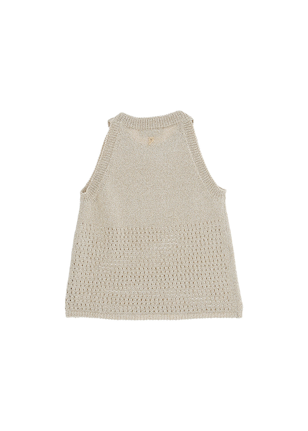Dondup Kids Canotta Oro Traforata per Bambine