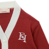 Elisabetta Franchi La Mia Bambina Cardigan Ombretto/Avorio per Neonate (dettaglio)