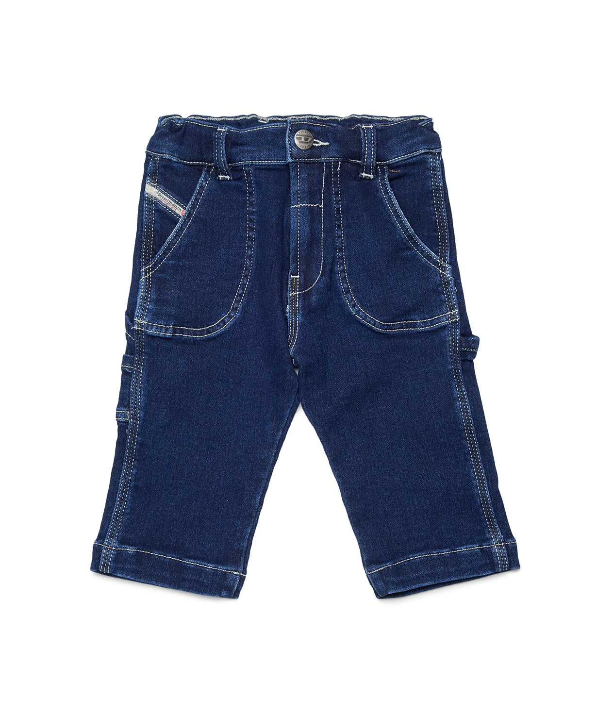 Diesel Kids Jeans Lavaggio 0 con Ricamo Logo sul Retro per Neonati