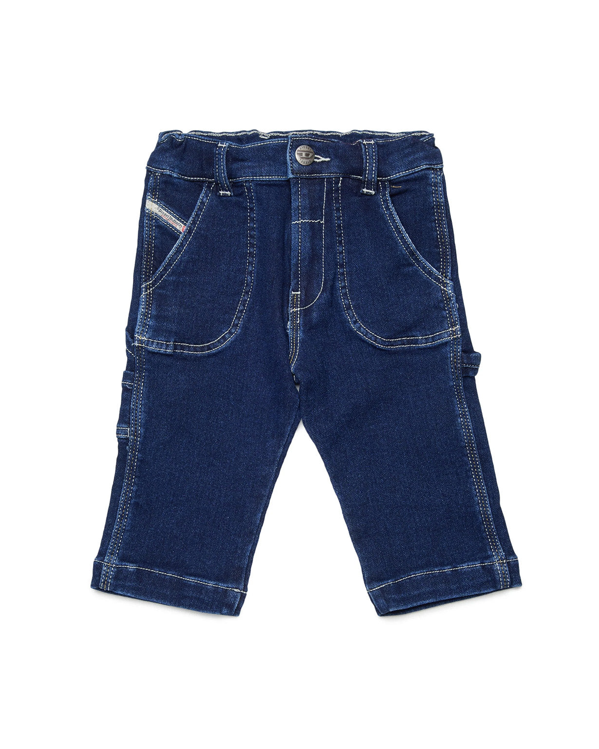 Diesel Kids Jeans Lavaggio 0 con Ricamo Logo sul Retro per Neonati