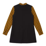 Elisabetta Franchi La Mia Bambina Abito Nero con Camicia Nero e Ambra All-Over per Bambine