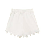 Twinset Kids Short Off-White in Pizzo per Neonate