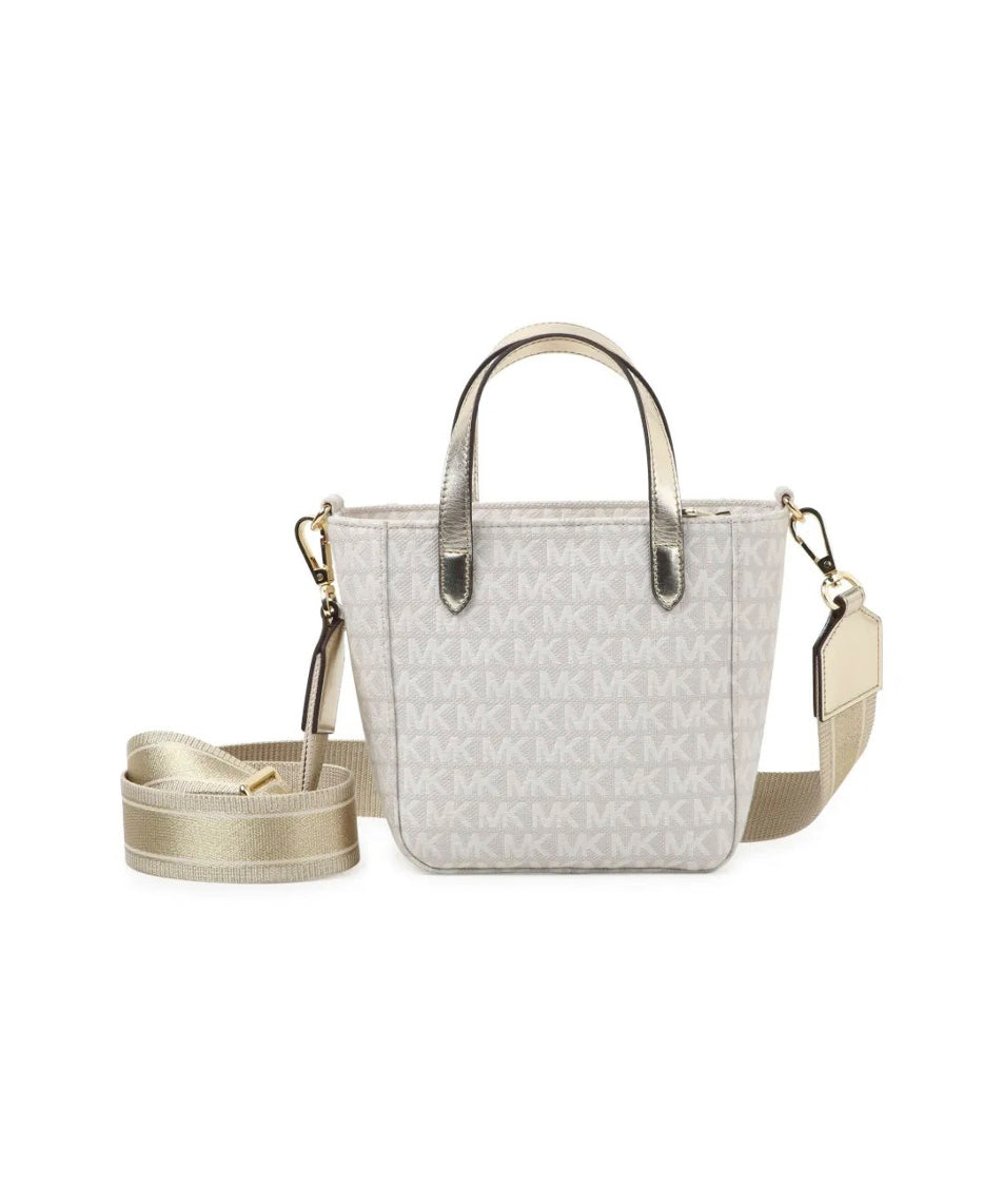 Michael Kors Kids Borsa Crema a Tracolla Monogram per Bambine