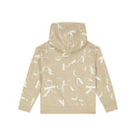 Calvin Klein Kids Felpa Beige con Cappuccio con Logo Monogram per Bambini (retro)